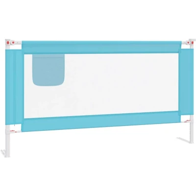 Afbeelding van vidaXL Bedhekje peuter 160x25 cm stof blauw