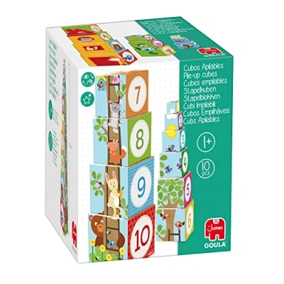 Afbeelding van Jumbo Goula Pile up cubes Forest