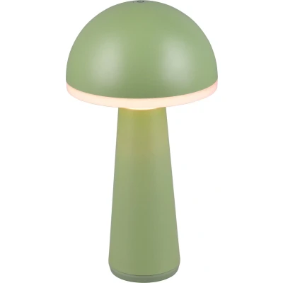 Afbeelding van REALITY FUNGO Tafellamp Pistache groen incl. 1x SMD 2W Aanpasbare lichtkleur Traploos dimmbaar Oplaadbaar Snoerloos Buitenverlichting IP54