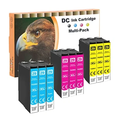 Afbeelding van D&amp;C inktpatronen compatibel met Epson 29XL 29 voor Expression HomeXP 235, XP 245, 247, 255, 257, 332, 335, 342, 345, 352, 355, 432, 435 (3 cyaan/3magenta/3magenta/3