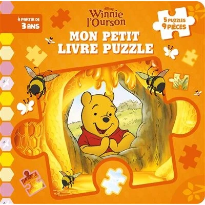 Image de WINNIE Mon Petit Livre Puzzle 5 puzzles 9 pièces Disney