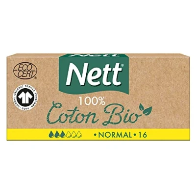 Afbeelding van Nett 100% Biologisch Katoen 16 Tampons Normaal