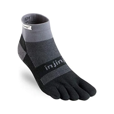 Afbeelding van Injinji 2.0 Run Midweight Mini Crew sokken uniseks, zwart (Black/Gray)