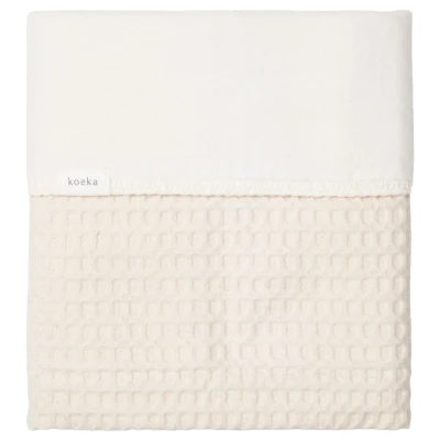 Afbeelding van Koeka Deken Ledikant Wafel Cotton Fleece Natural