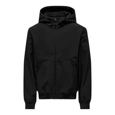 Afbeelding van ONLY &amp; SONS ONSBOWIE SOFTSHELL BOMBER NOOS Heren Bomberjack Black