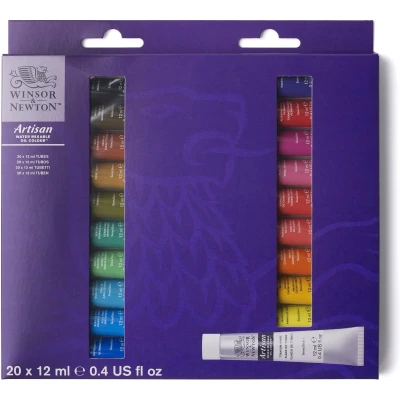 Afbeelding van Winsor &amp; Newton Artisan Water Mixable Oil Colour 20x12ml Beginners set