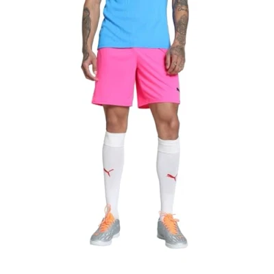 Afbeelding van Puma Teamgoal Short Heren Fluo Roze / Zwart Maat: XL
