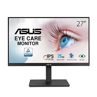 Image de ASUS VA27EQSB Écran LED 27&quot; 1920 x 1080 Full HD (1080p) @ 75 Hz IPS 300 cd/m² 1000:1 5 ms HDMI VGA DisplayPort haut parleurs