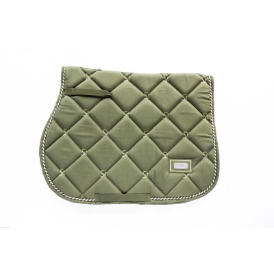 Image de HB Showtime Tapis de Selle Crown Polyvalence/ressorts Vert mousse