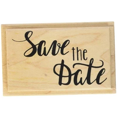Afbeelding van Knorr prandell 211800353 houten stempel &quot;Save the Date&quot;, 6,2 x 3,9 cm