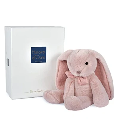 Afbeelding van Geschiedenis van de beer pluche konijn roze 30 cm Preppy Chic HO3136
