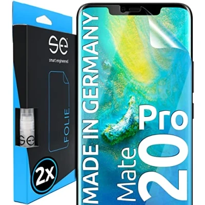 Afbeelding van s.e 2 stuks Huawei Mate 20 Pro displaybeschermfolie volledige transparant alternatief voor 20Pro glas beschermfolie