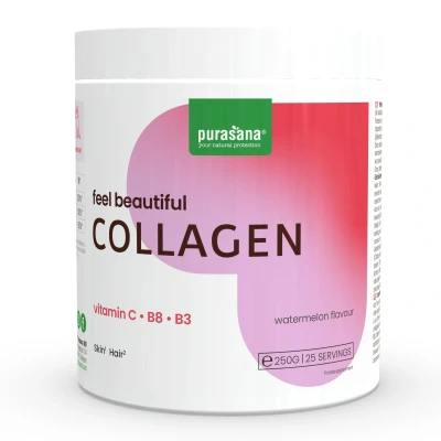 Afbeelding van Purasana Collageen Poeder Watermeloen 250GR