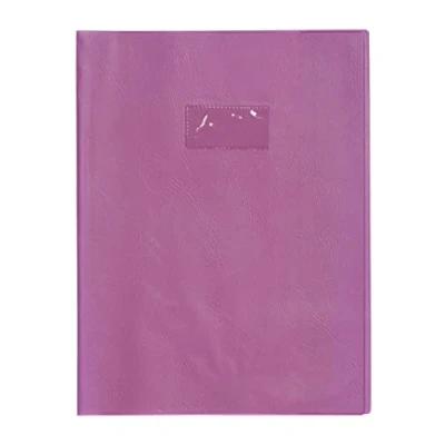 Afbeelding van Clairefontaine PVC Oefening Boekbeschermer, A4, Etikethouder, Lederen Effect