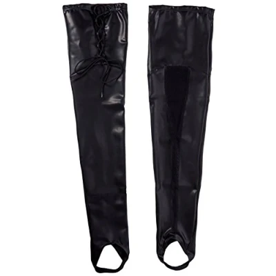 Afbeelding van Zwarte Latex overknee Kousen