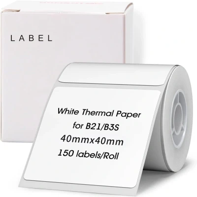 Afbeelding van Niimbot Labels/Etiketten B21/B1/B3S 40x40mm Wit 180 vellen