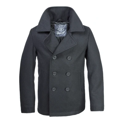 Afbeelding van Brandit PEA COAT Jas, Heren, Maat: XL, Black