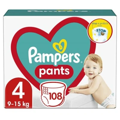 Afbeelding van Pampers Broek (Gr. 4, Halfjaarlijks pakket, 108 Stuk)