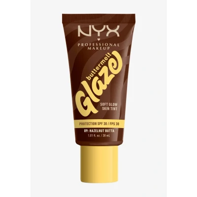 Afbeelding van NYX Professional Makeup Buttermelt Glaze Foundation LSF 30 Foundation, Maat: ml, Hazelnut butta
