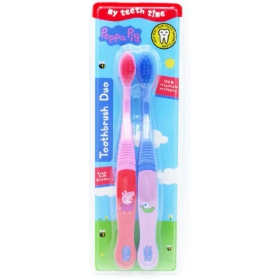 Afbeelding van Peppa Pig Kindertandenborstel Set 2 Stuks
