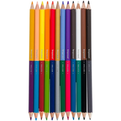 Afbeelding van Kleurpotlood Bruynzeel Kids Twin Point blister à 12 stuks assorti