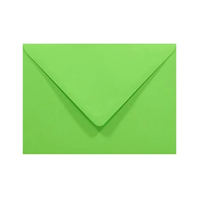 Afbeelding van Netuno 50 groene enveloppen, B6, 125 x 175 mm, regenboog, 80 g, puntige klep, kleurrijke decoratief, voor uitnodigingen, bruiloft, Kerstmis, wenskaarten, verjaardag,