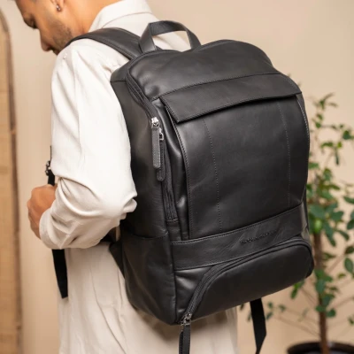 Afbeelding van The Chesterfield Brand Rich Laptop backpack black