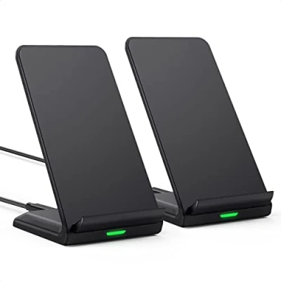 Afbeelding van Inductief laadstation [2 stuks] 15 W draadloze snellader Qi oplader voor iPhone 14 13 12 Pro 11 XS Max XR X 8 Plus, Samsung Galaxy S23 S22 S21