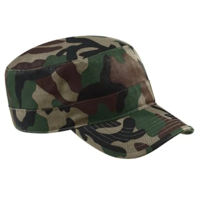 Afbeelding van Beechfield Camouflagepet in legerstijl van 100% katoen, Jungle camouflage