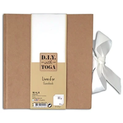 Image de Livre D&#039;or Kraft 80 Pages 20x20 cm Draeger Paris