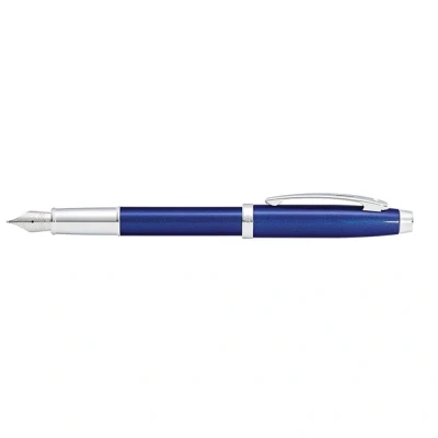 Afbeelding van Sheaffer 100 Glossy Blue Lacquer Vulpen Schrijfwijze: Medium Kleur: Blauw De Vulpenwereld