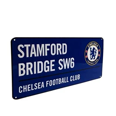 Afbeelding van Chelsea Officiële FC Stamford Bridge Street Sign 18 cm x 40