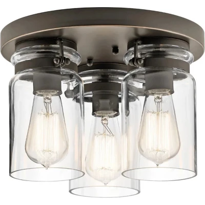 Afbeelding van Landelijke Plafondlamp Steady Lighting Metaal Landelijk E27 L: 28.2cm Voor Binnen Woonkamer Eetkamer Zilver