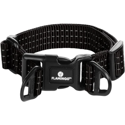 Afbeelding van Flamingo Zorba Halsband Honden Zwart S 30 45cm 25mm 1st 134001