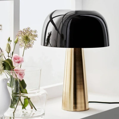 Afbeelding van Tafellamp Blanca, brons/zwart