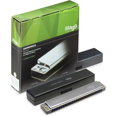 Afbeelding van Stagg Tremolo Diatonisch Harmonica in C major en 48 tonig / 24 holes
