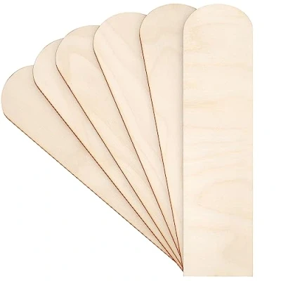 Afbeelding van Creative Deco 10 x Houten Vormen 20 5 cm Pyrografie Cadeau Decoupage Kunst DIY