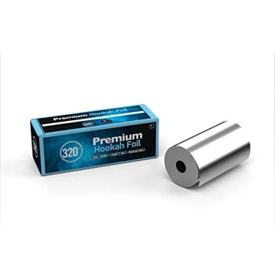 Afbeelding van Hoogwaardige 320 aluminiumfolie, extra dikke en duurzame rollen, 180 mm breed, 25 m lang, 40 micron dik, nicotinevrij