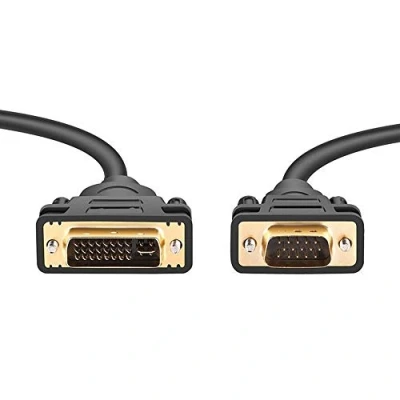 Afbeelding van PremiumCord DVI VGA aansluitkabel 3m I (24+5) (15 polig) stekker op stekker, pc kabel (analoog) / Kleur: zwart