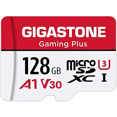Afbeelding van Gigastone 128GB micro sd geheugenkaart, Gaming Plus, SDXC UHS I A1 U3 V30, 100/50 MB/s lees en schrijfsnelheid, 4K video opname, geschikt voor Nintendo Switch, Compactcamera’s, GoPro action cam, card