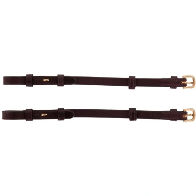 Afbeelding van BR Bakstukken Blind en Ronde Gesp per Paar Bruin/Goud Cob
