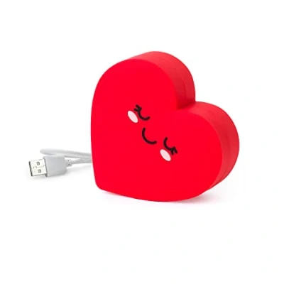 Afbeelding van Legami Draagbare oplader, My Super Power, oplaadbare batterij, 8,8 x 10,6 cm, Tema Heart, USB/micro USB oplaadkabel voor powerbank inbegrepen in 4 uur, capaciteit 4800 mAh