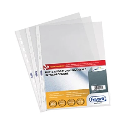 Afbeelding van Favorit 100460054 sheet protector 220 x 300 mm Polypropyleen (PP) 100 stuk(s)