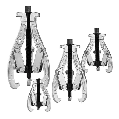 Afbeelding van VEVOR Lagertrekker met 3 kaken, 4 stuks, trekker, lagers, trekker van staal, wielnaaf, opening 76,2/101,6/152,4/203,2 mm, voor onderhoud demontage tandwielen katrollen machines