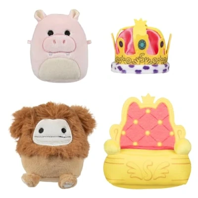 Afbeelding van Squishmallows Micromallows SQMM0014 Accessoireset Koninklijke Parade Super zachte mini pluche dieren 6,5 cm