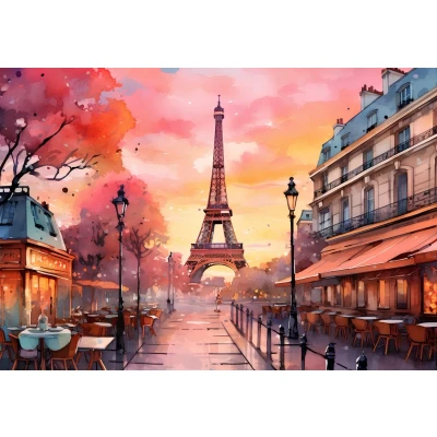 Afbeelding van Bluebird Puzzle Paris et la Grande Dame 1000 Teile.