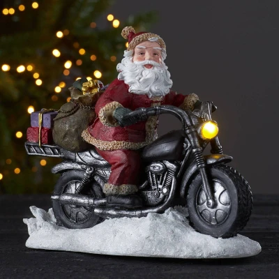 Afbeelding van LED sfeerlamp Merryville, Santa op motor