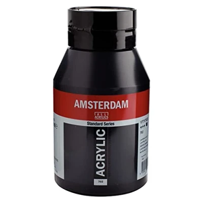 Afbeelding van Acrylverf 702 Lampenzwart Amsterdam 1000ml
