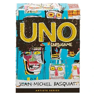 Afbeelding van Mattel games Uno Special Edition Artiesten, gezelschaps en kaartspel, in de kleuren van het werk Jean Michel Basquiat, GDG38