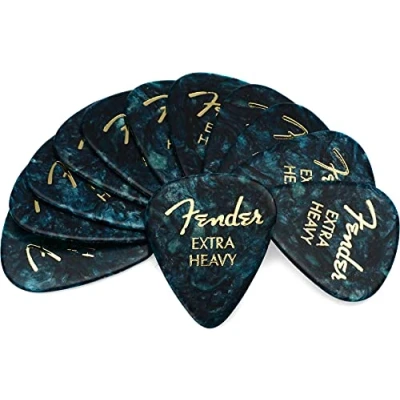Afbeelding van Fender 351 Plectrum Extra Heavy Lichtblauw 12 pack